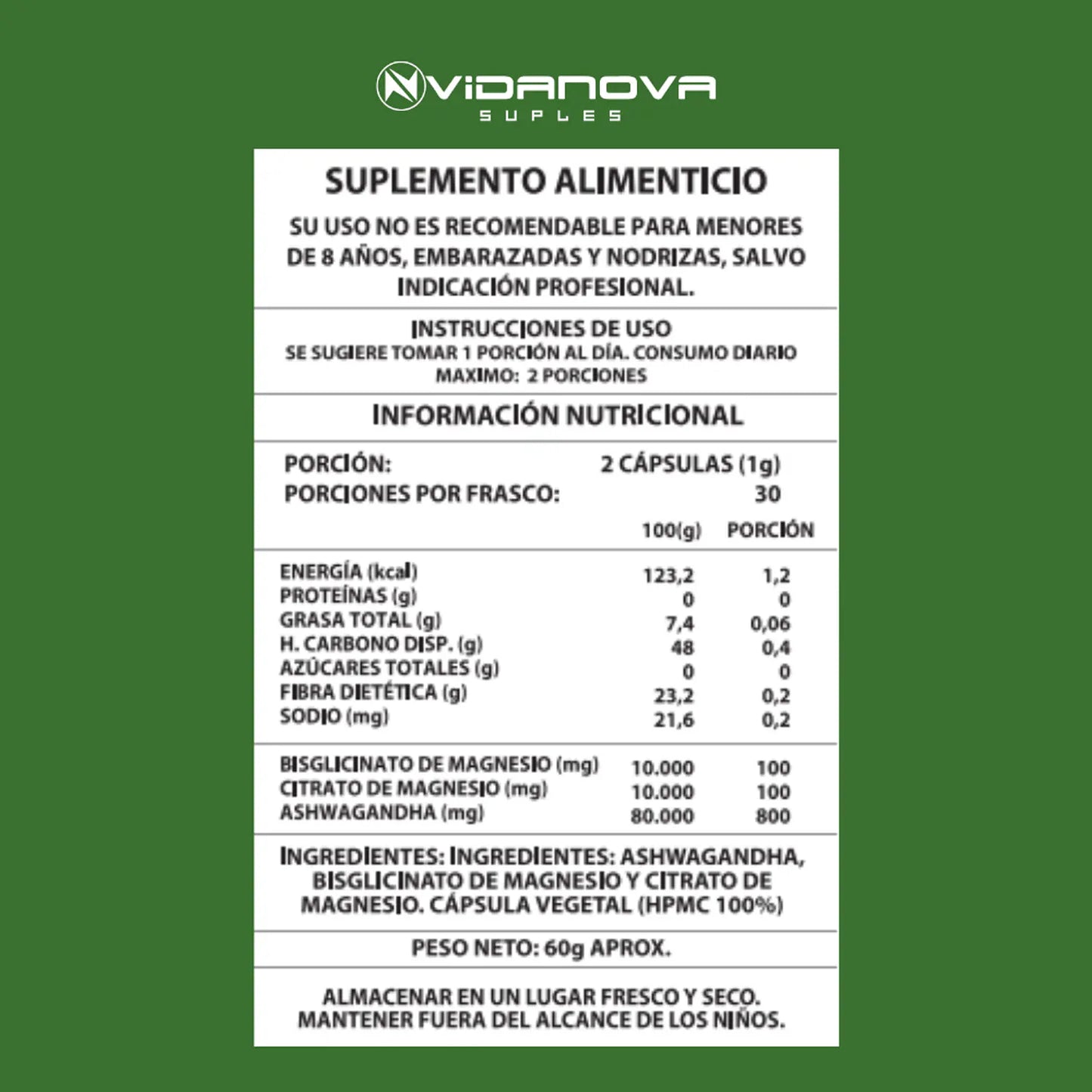 Ashwagandha + Magnesio | Tu fórmula de máxima potencia Anti-Estrés.