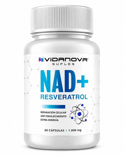 NAD+ con Resveratrol  | Energía Celular y Longevidad