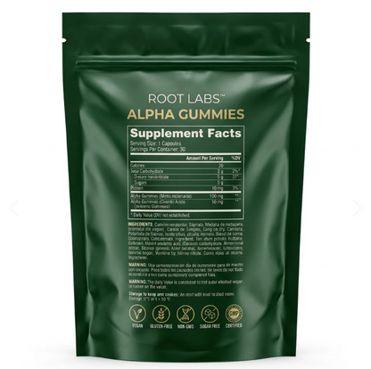 Alpha Gummies Root Labs 30 Gummies.