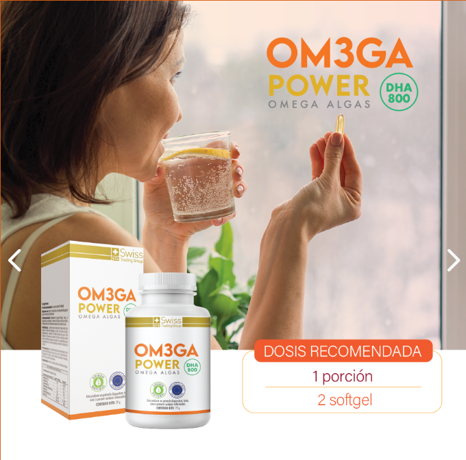 Om3ga Power Omega 3 De Algas Dha 800