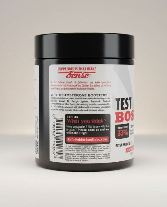 Testosterone Booster 120 Caps | Energía, Estamina y Rendimiento Masculino.