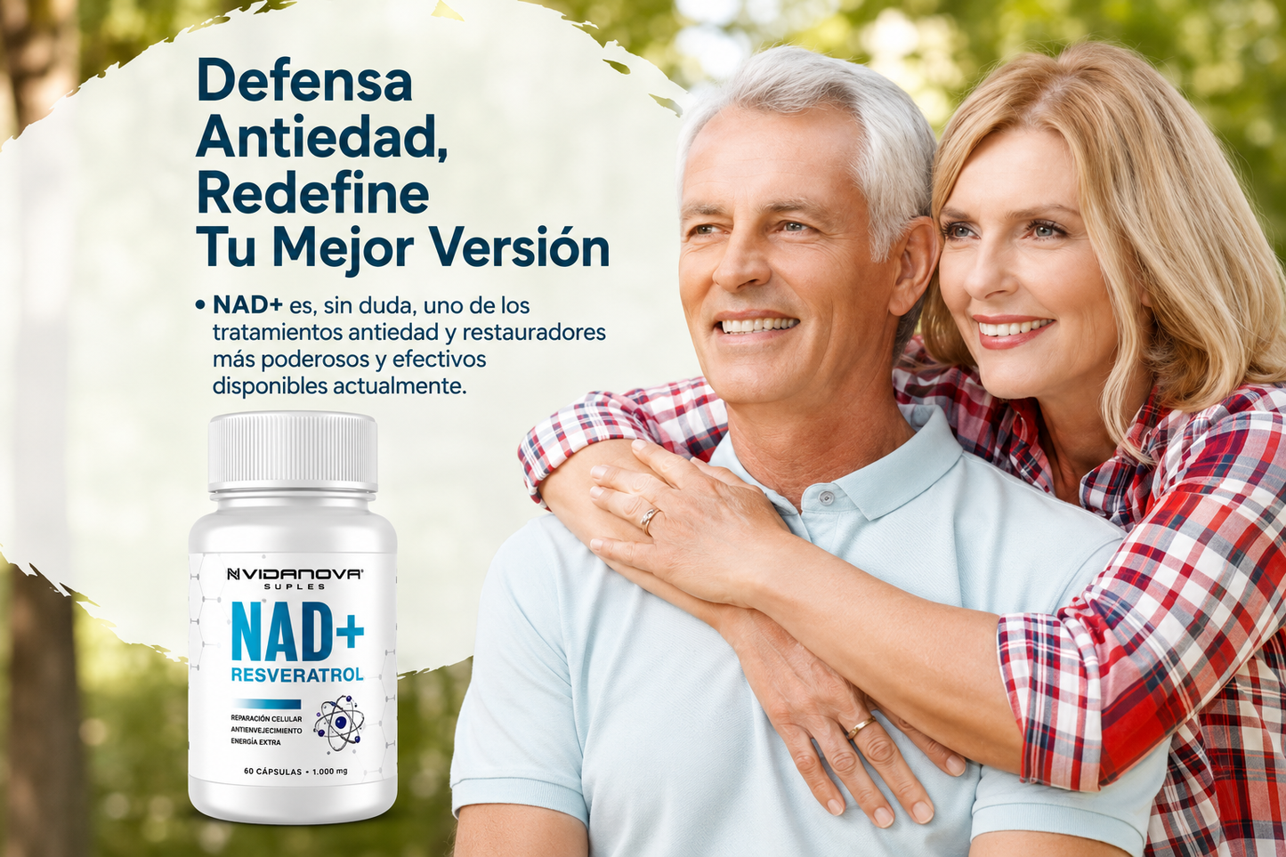 NAD+ con Resveratrol  | Energía Celular y Longevidad