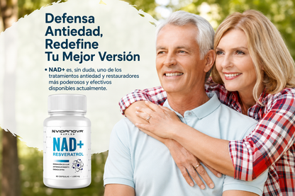 NAD+ con Resveratrol  | Energía Celular y Longevidad